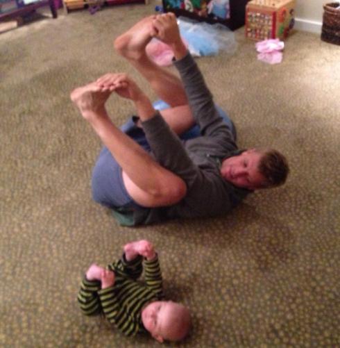Baby yoga!